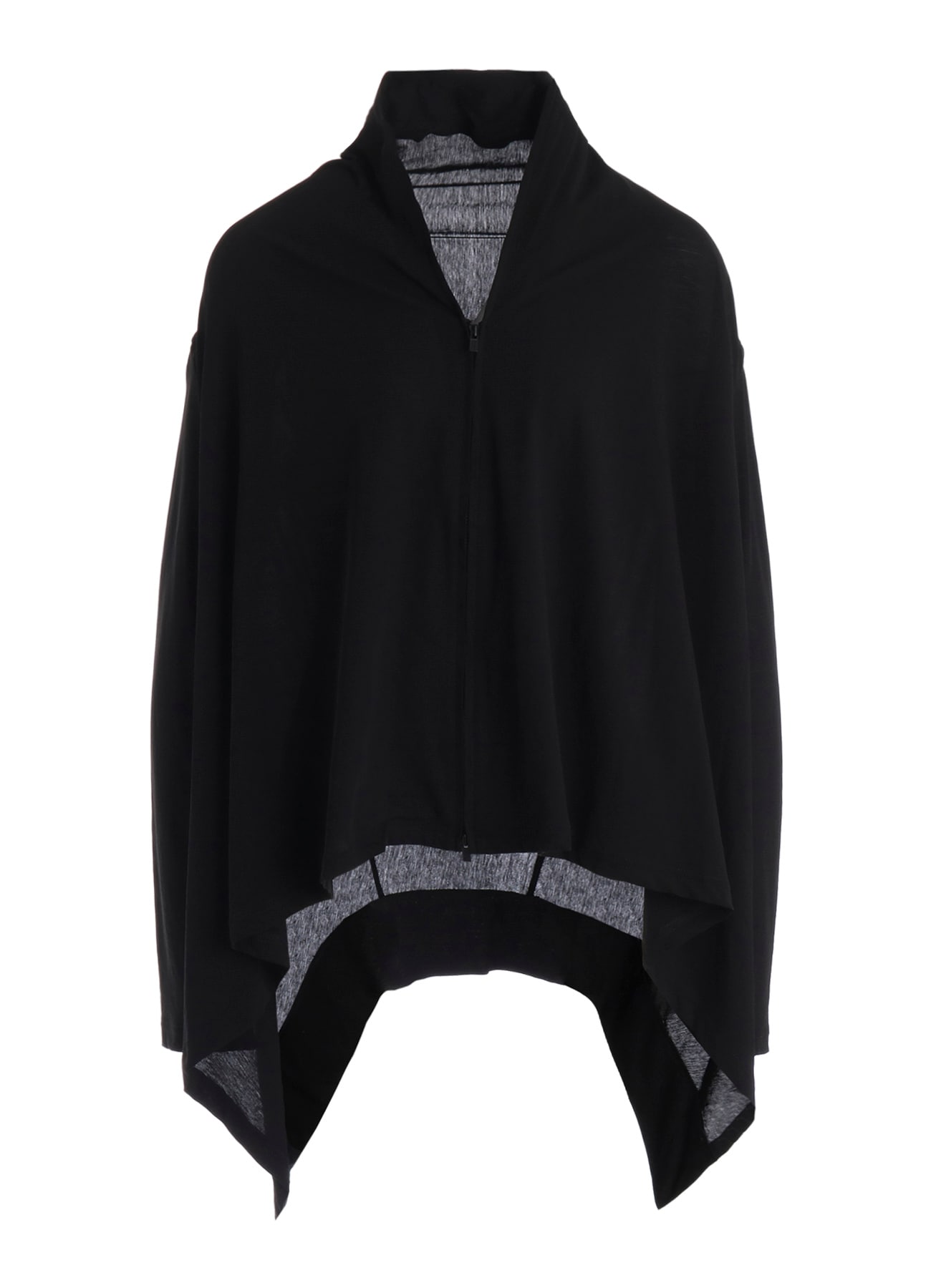 HIGH TWISTED SINGLE JERSEY GUSSET SHOULDER CARDIGAN