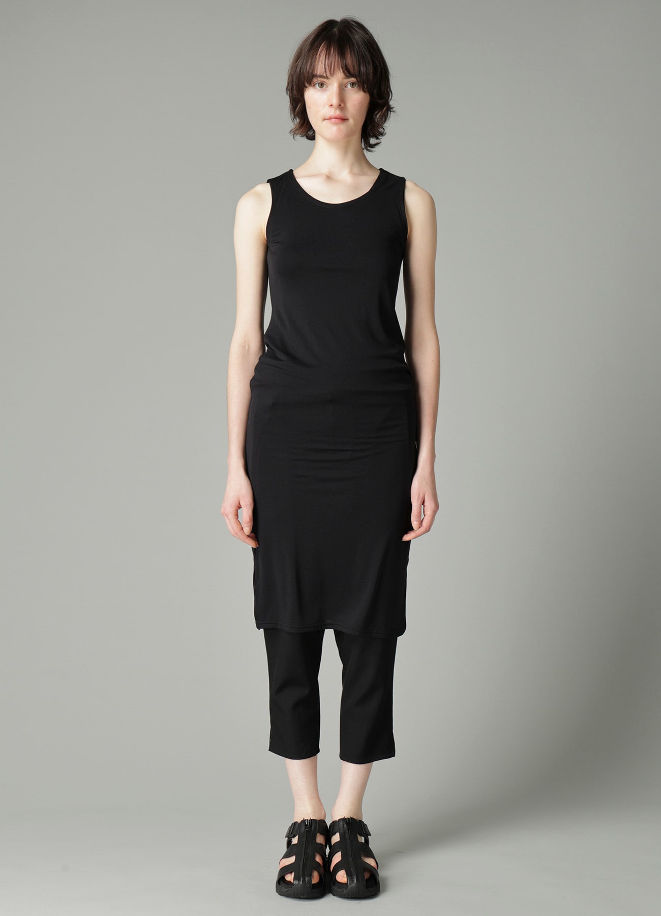 2WAY STRETCH JERSEY SLEEVELESS DRESS