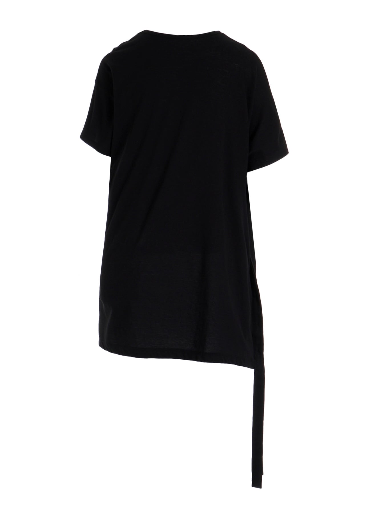 SOFT SINGLE JERSEY ASYMMETRIC SHORT SLV T B