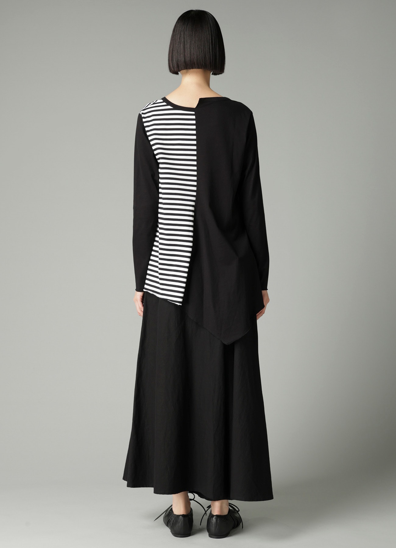 SILKET JERSEY PATTERN COMBI LONG SLV T