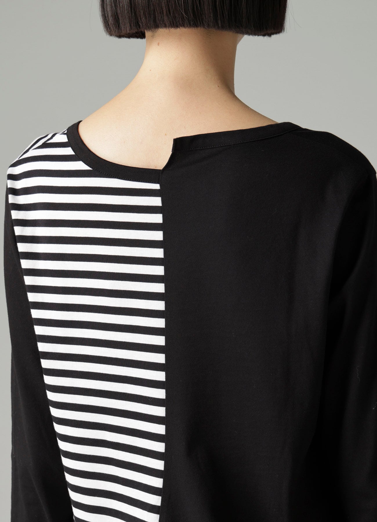 SILKET JERSEY PATTERN COMBI LONG SLV T