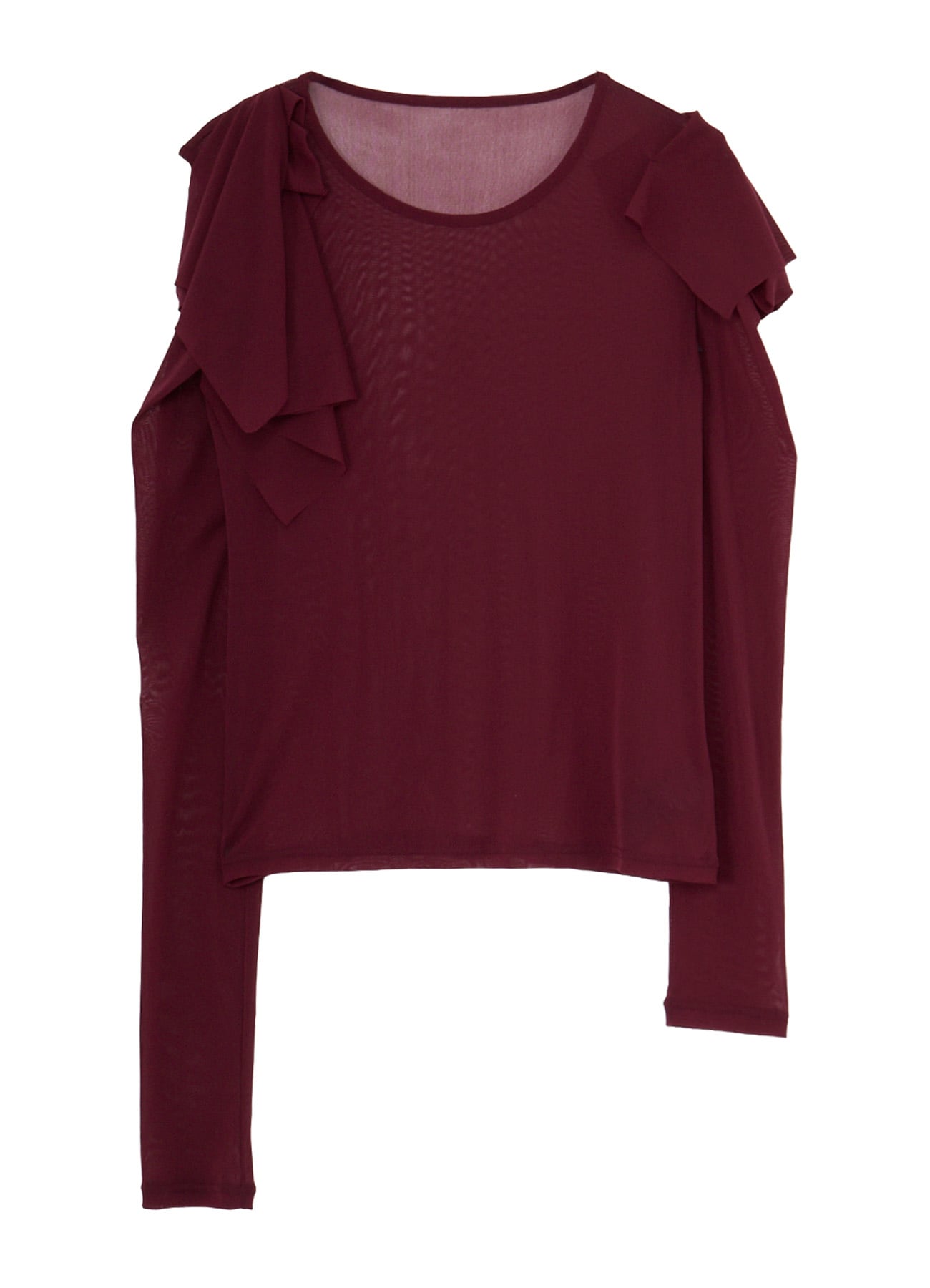 Ny TULLE DRAPED SLV PULLOVER