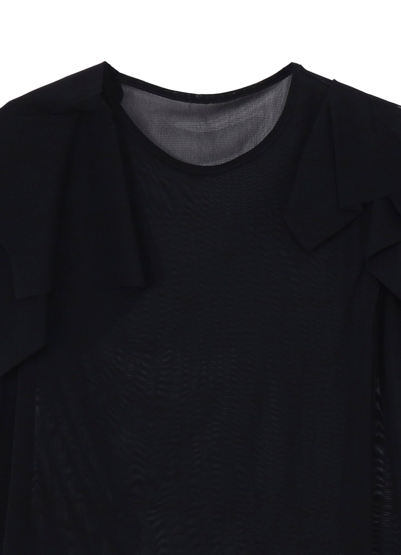 Ny TULLE DRAPED SLV PULLOVER