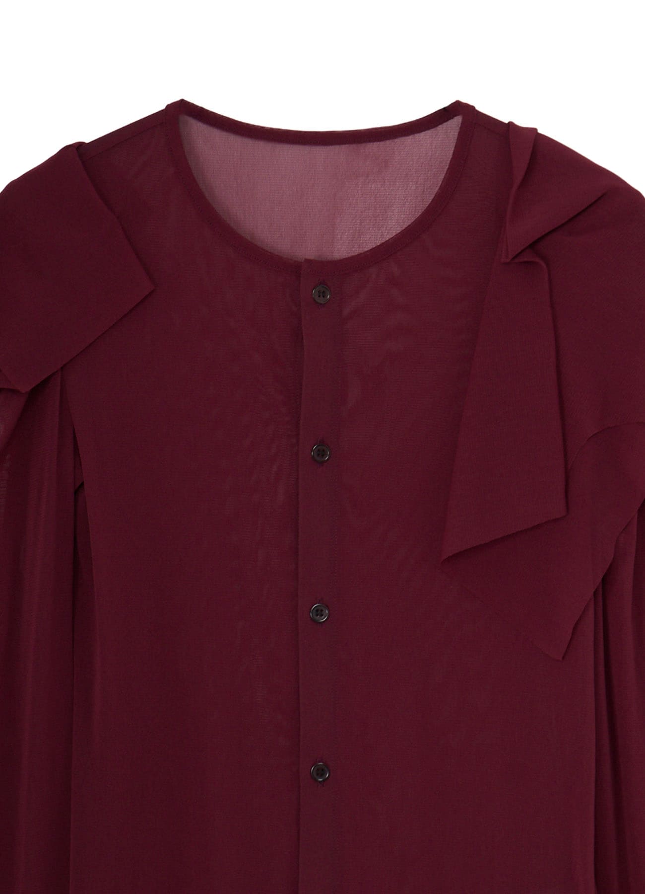 Ny TULLE DRAPED SLV CARDIGAN