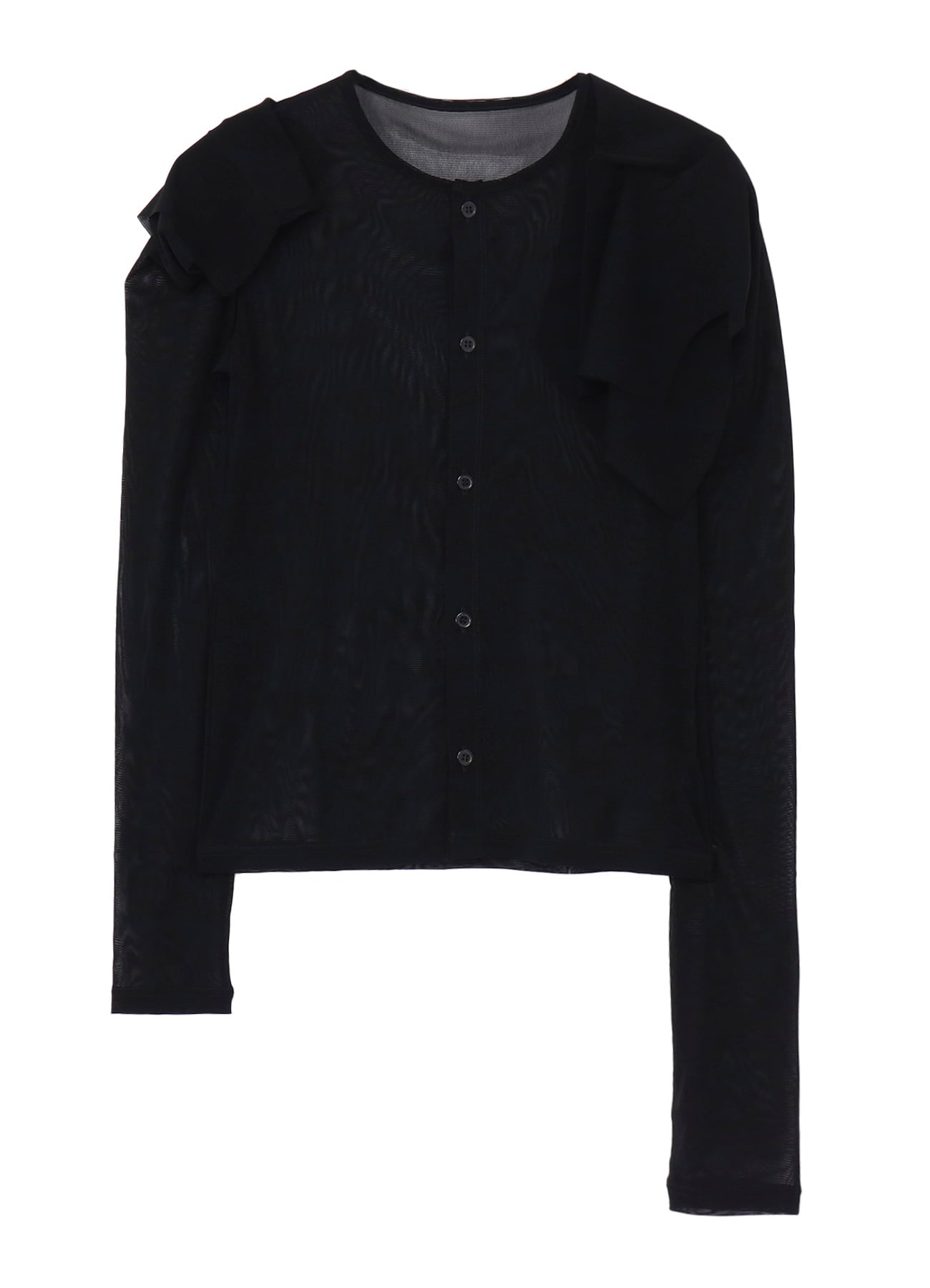 Ny TULLE DRAPED SLV CARDIGAN