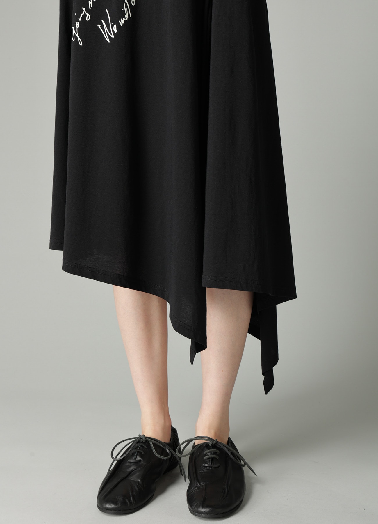 COTTON SINGLE JERSEY HAND WRITING PT DRESS