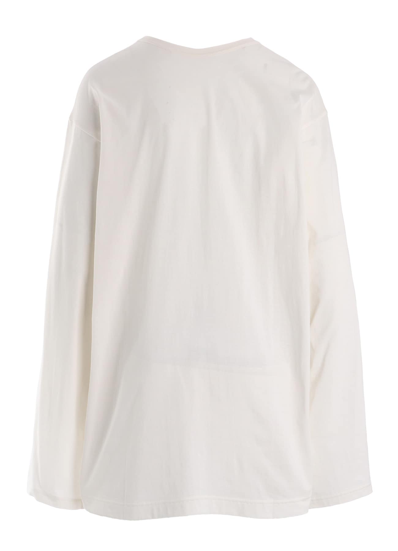 COTTON SINGLE JERSEY HAND WRITING PT LONG SLV T