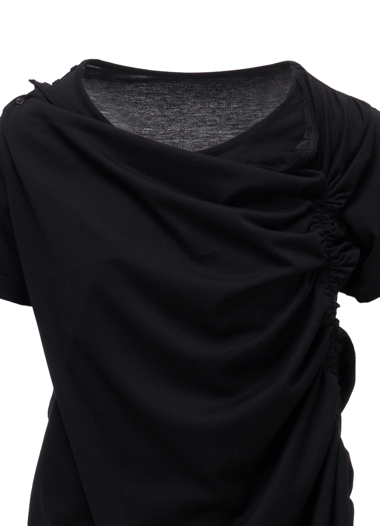 Short sleeve blouson top
