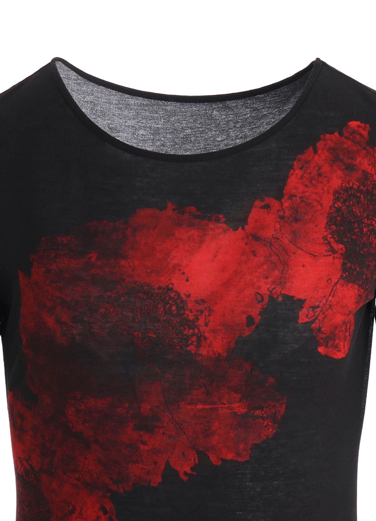 FLOWER PRINT SHORT SLV T