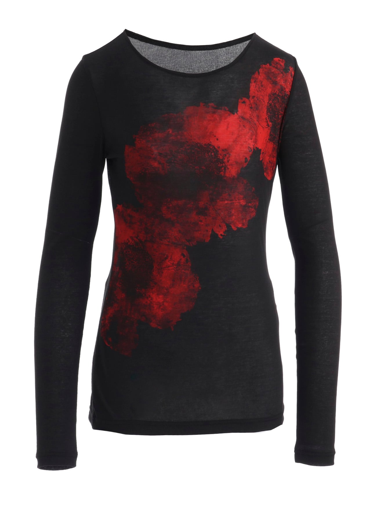 FLOWER PRINT LONG SLV T