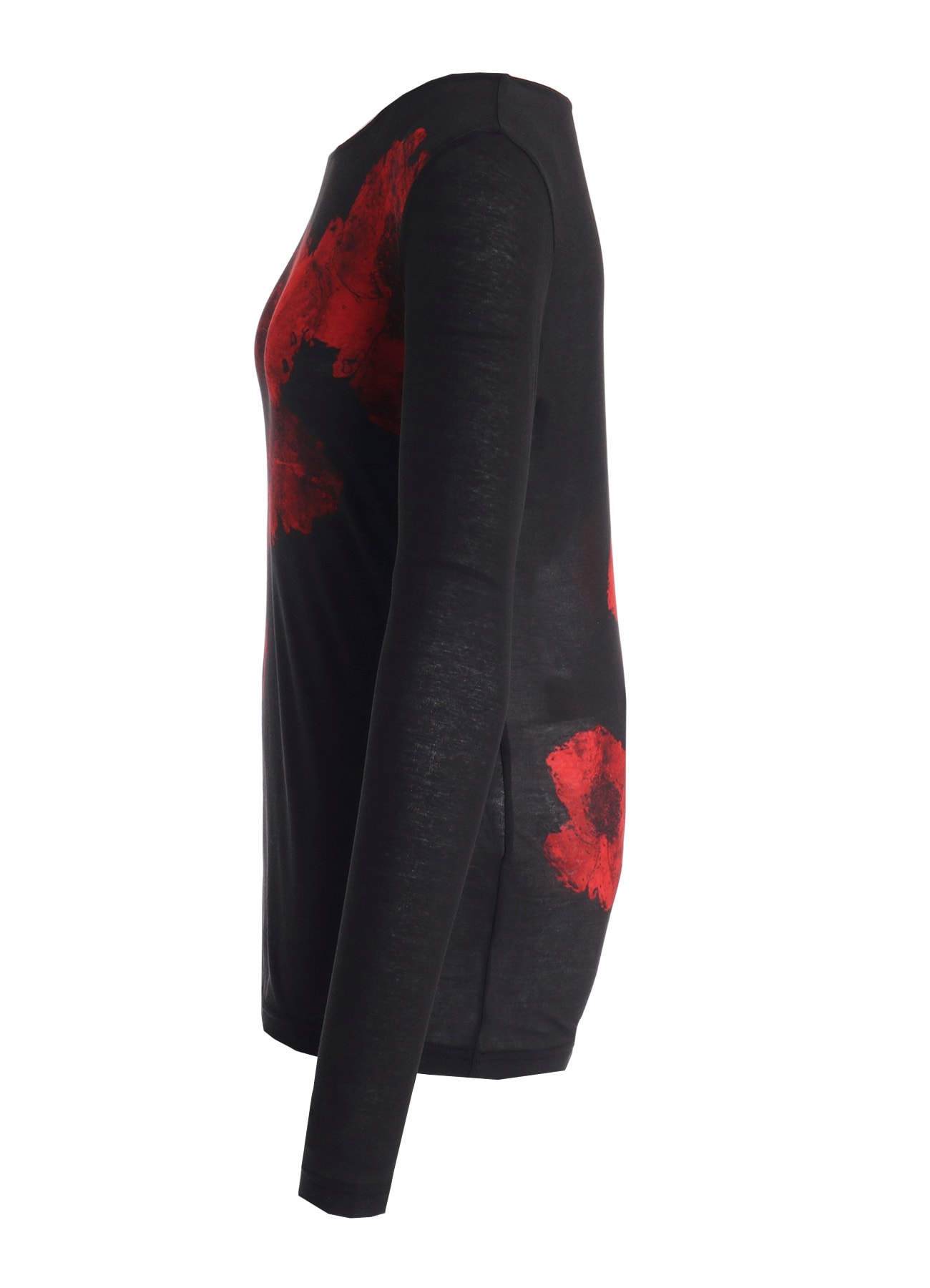 FLOWER PRINT LONG SLV T