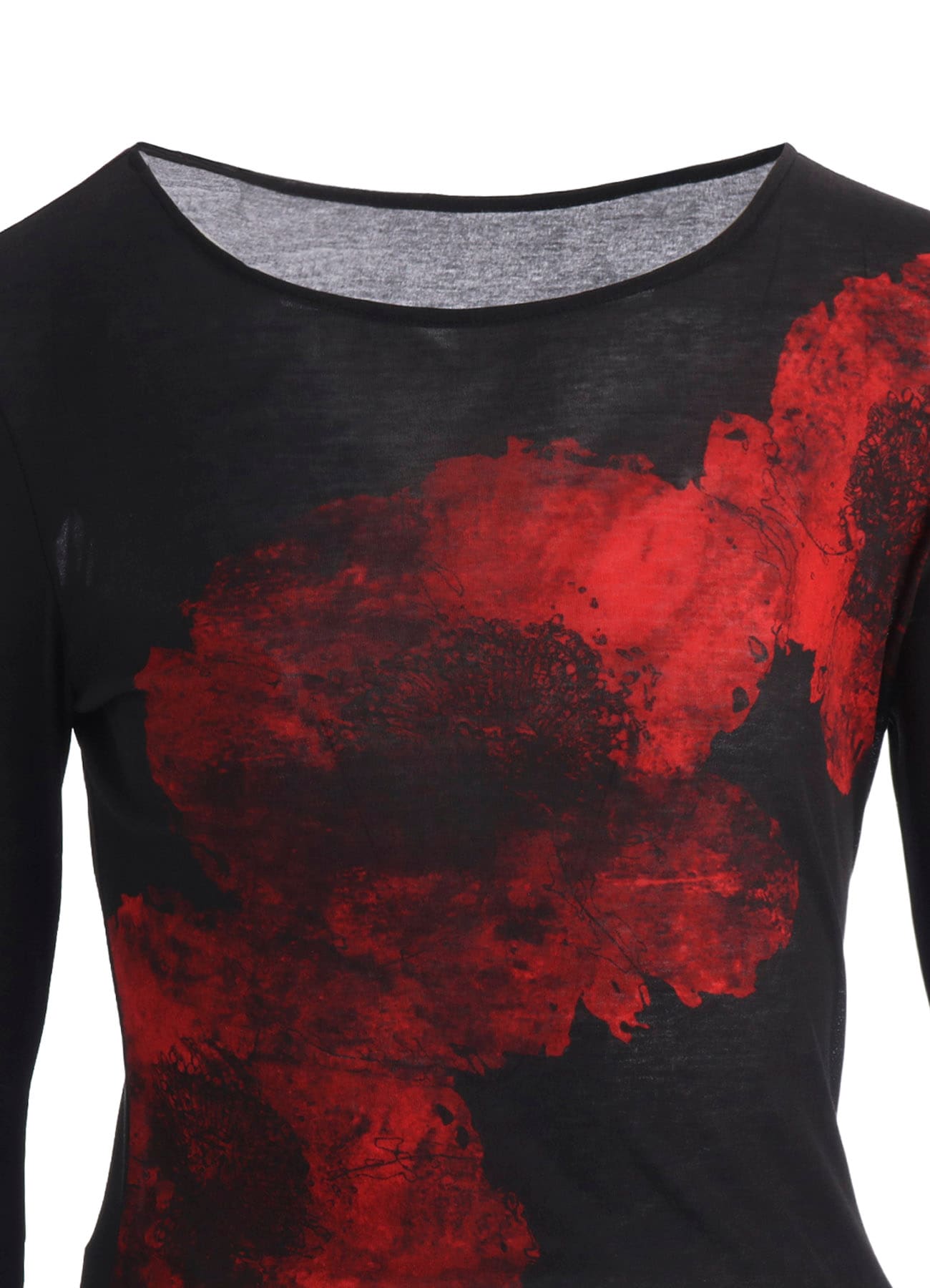 FLOWER PRINT LONG SLV T