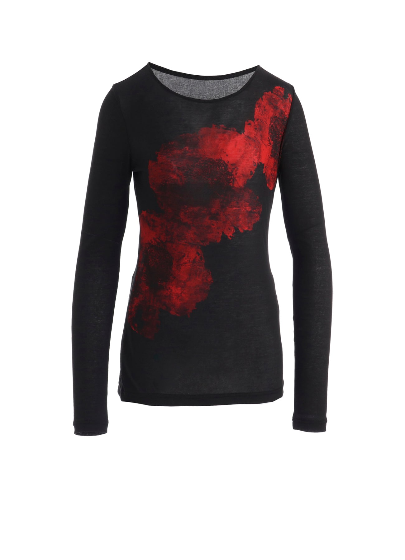 FLOWER PRINT LONG SLV T