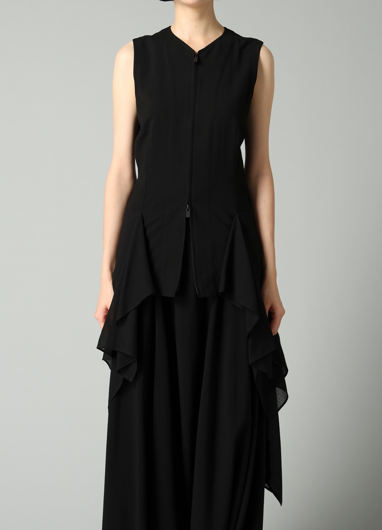Ry/Li TROPICAL DRAPE D ZIP VEST