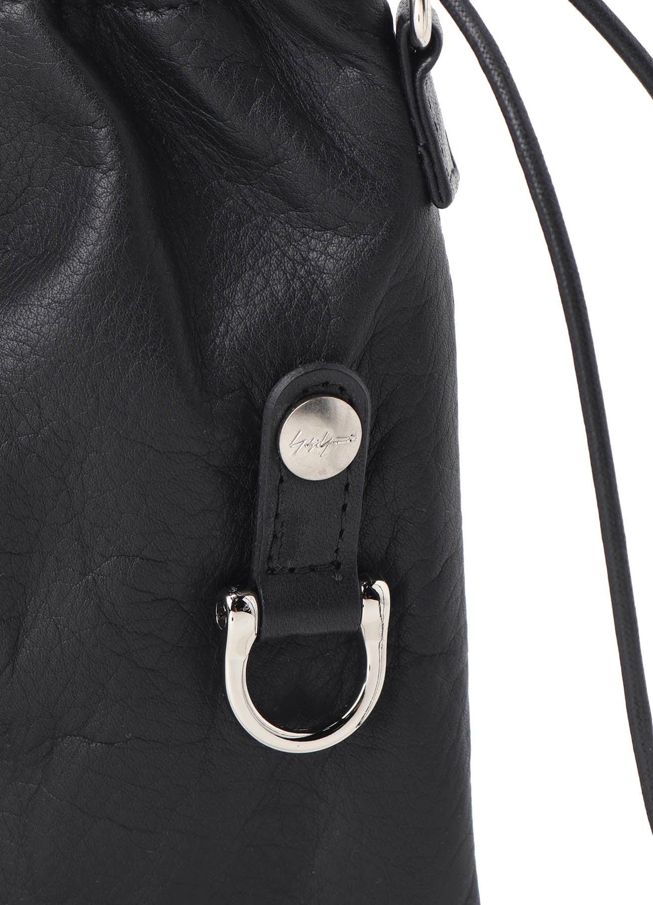 GARMENT LEATHER DRAWSTRING POUCH S