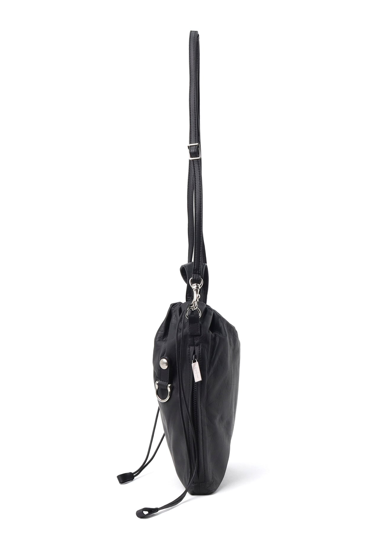 GARMENT LEATHER DRAWSTRING POUCH M