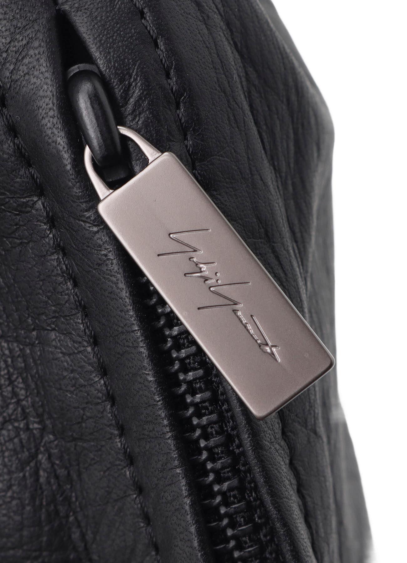 GARMENT LEATHER DRAWSTRING POUCH M