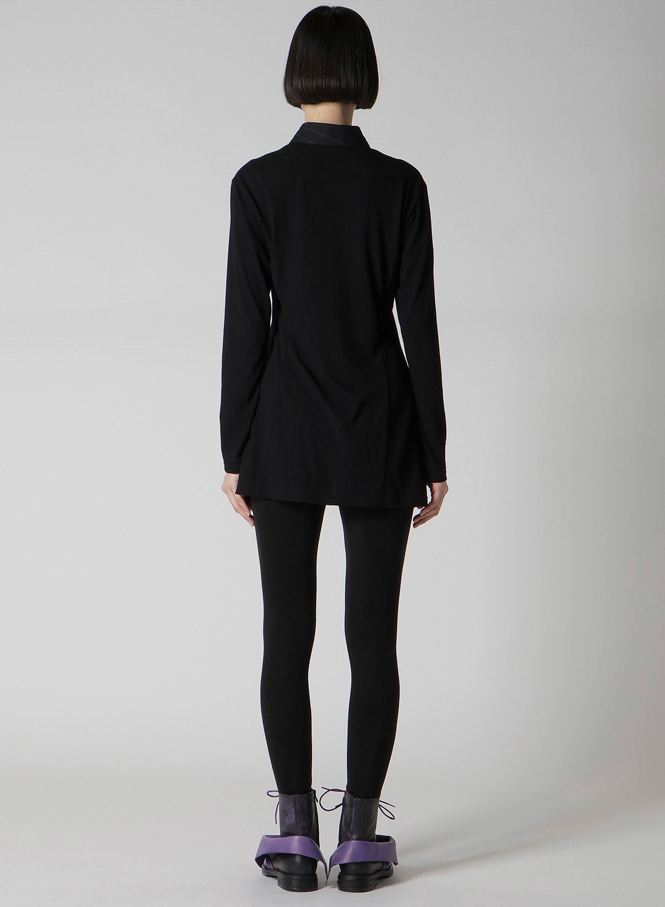 COTTON SINGLE JERSEY COLOR STITCHED BLOUSE A