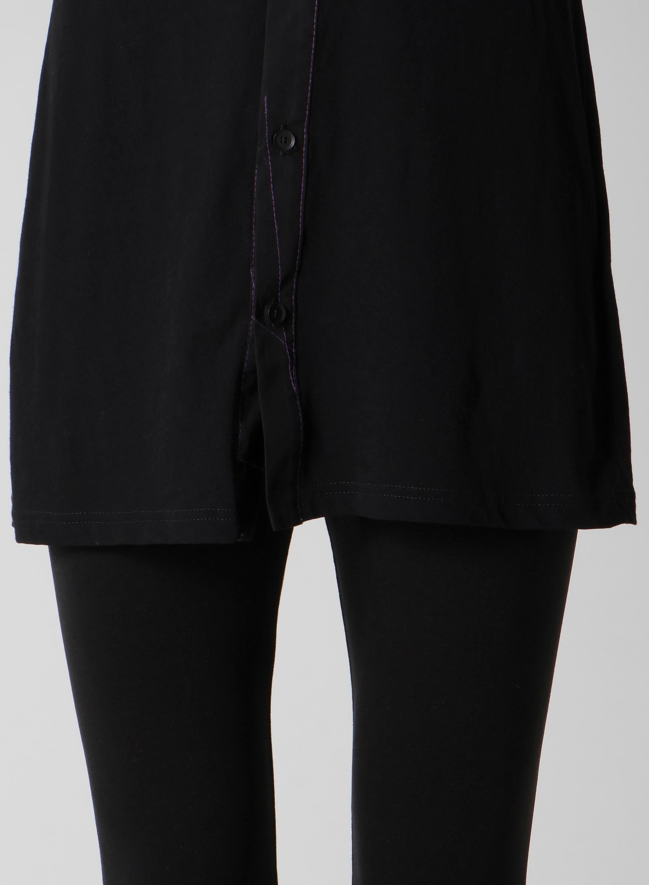 COTTON SINGLE JERSEY COLOR STITCHED BLOUSE A