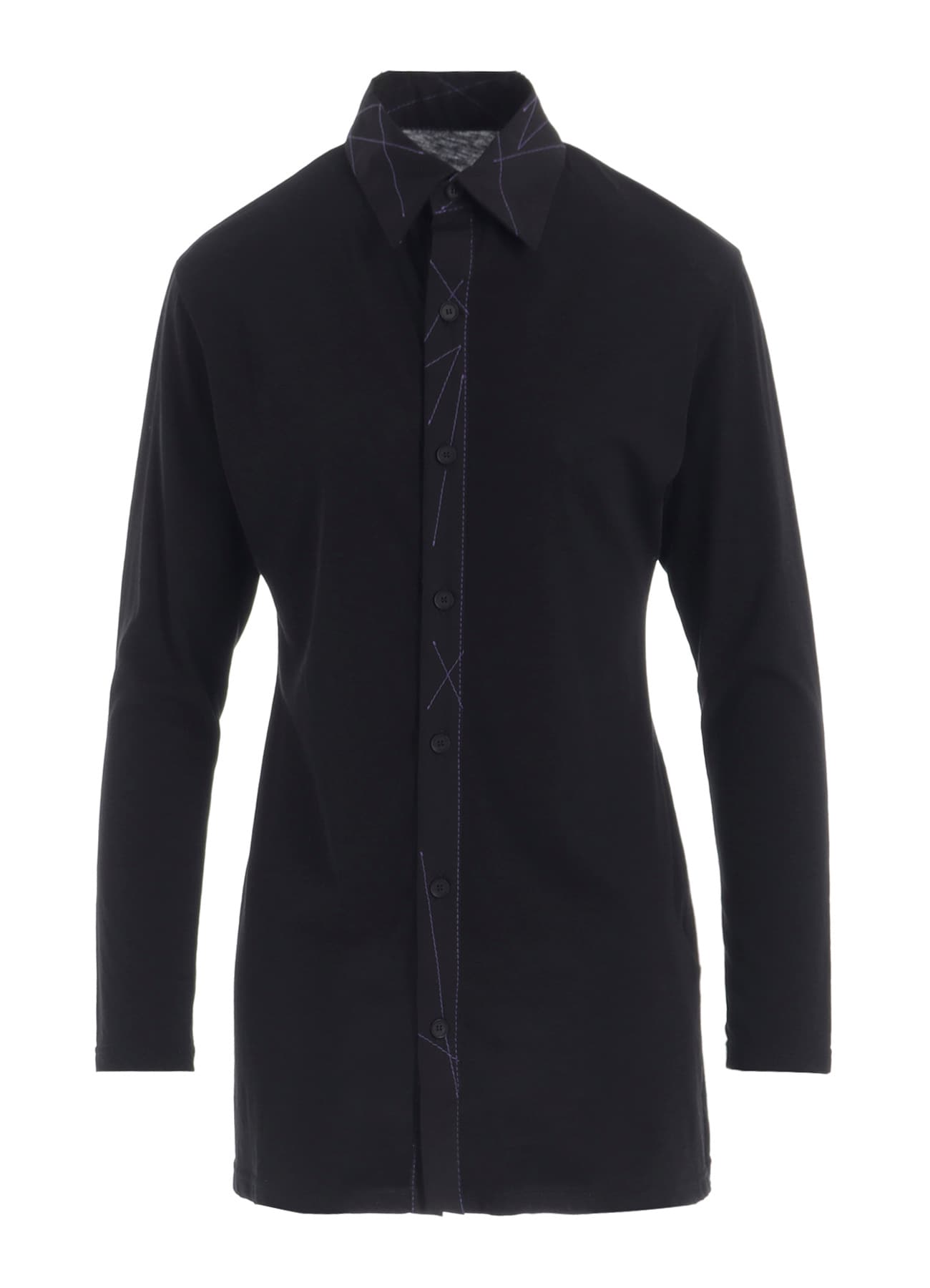 COTTON SINGLE JERSEY COLOR STITCHED BLOUSE A