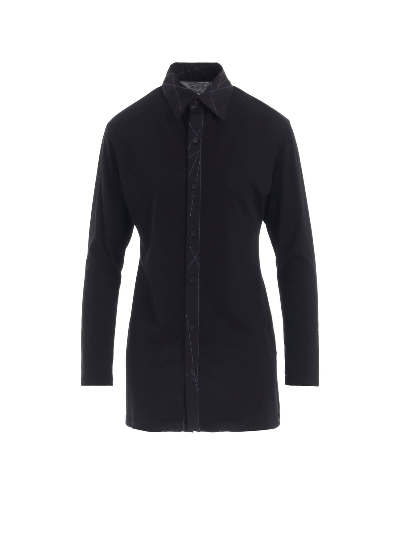 COTTON SINGLE JERSEY COLOR STITCHED BLOUSE A