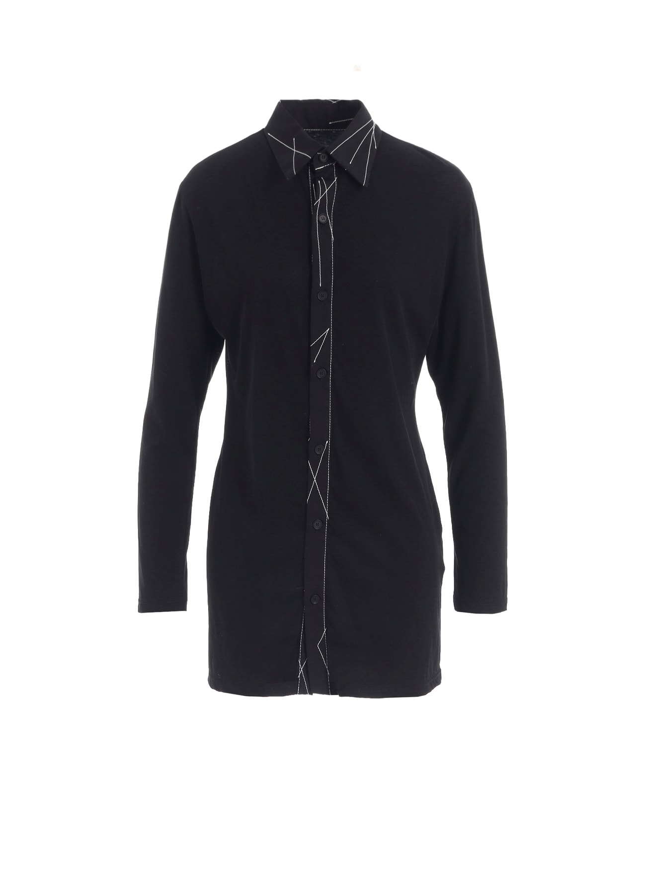 COTTON SINGLE JERSEY COLOR STITCHED BLOUSE B