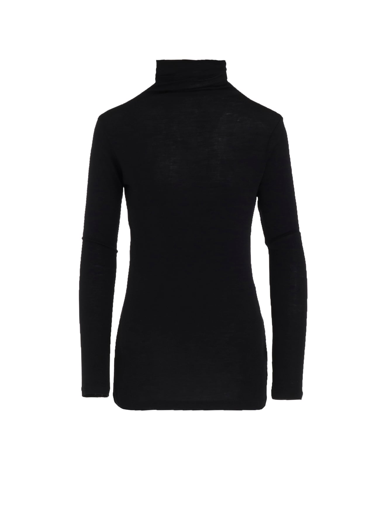 WOOL CHIFFON HIGHNECK LONG T B