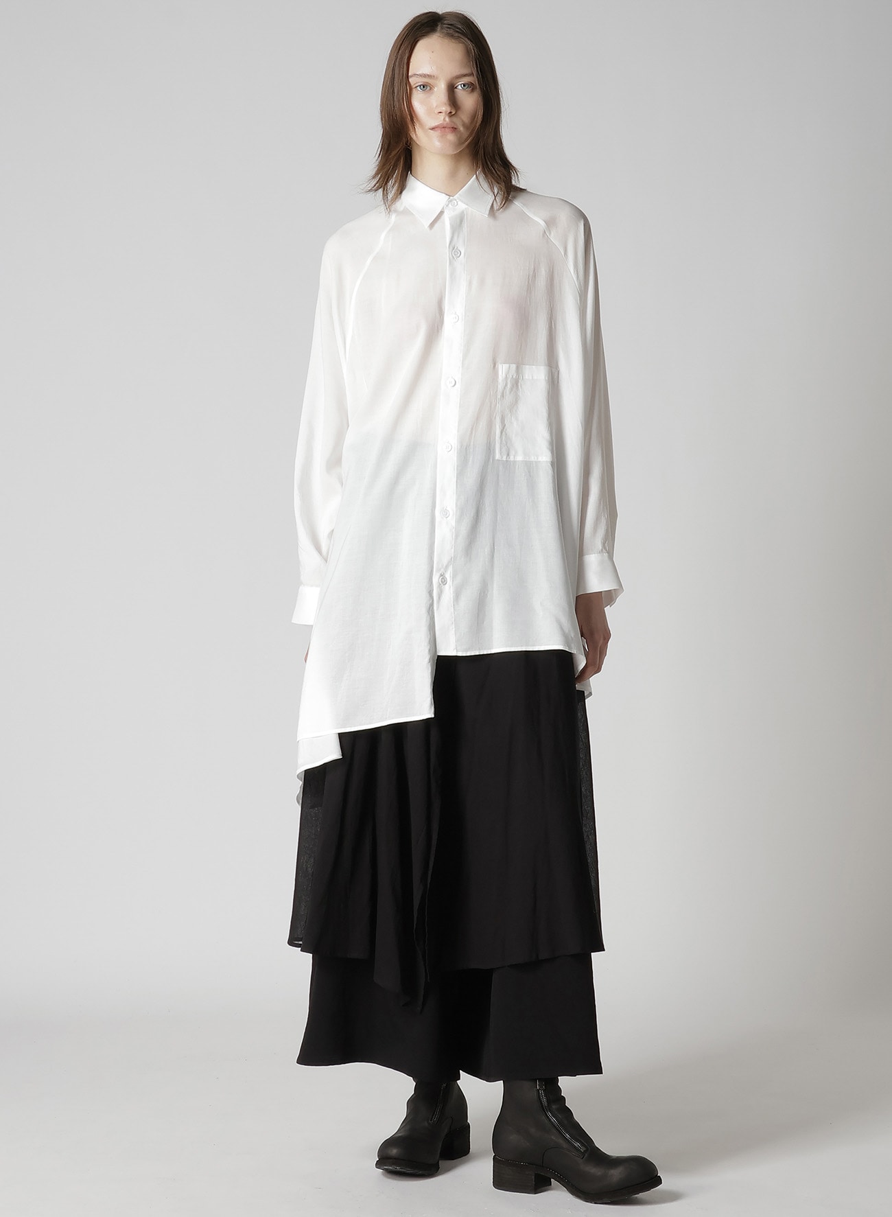 CELLULOSE LAWN RAGLAN LONG SLV BLOUSE