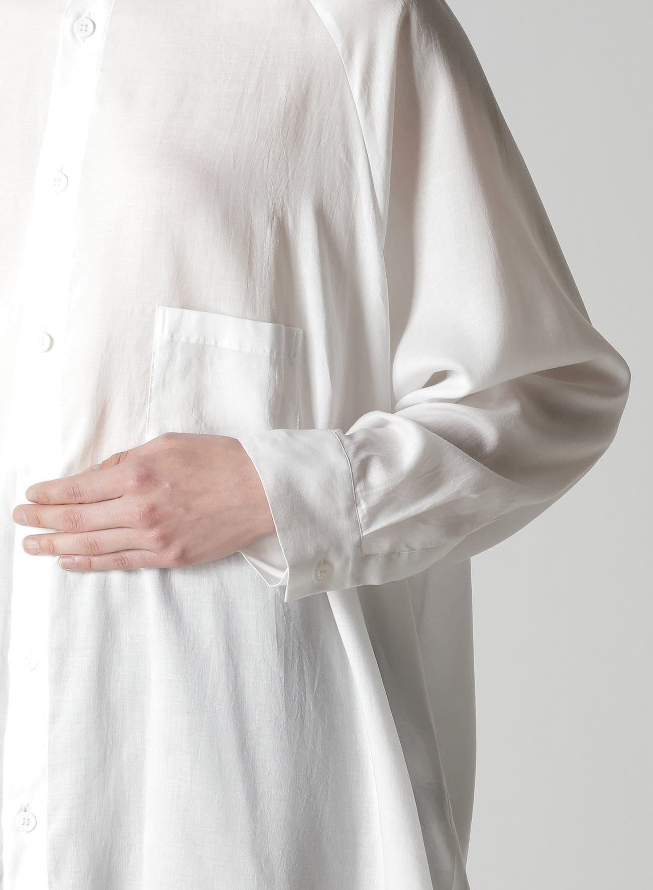 CELLULOSE LAWN RAGLAN LONG SLV BLOUSE