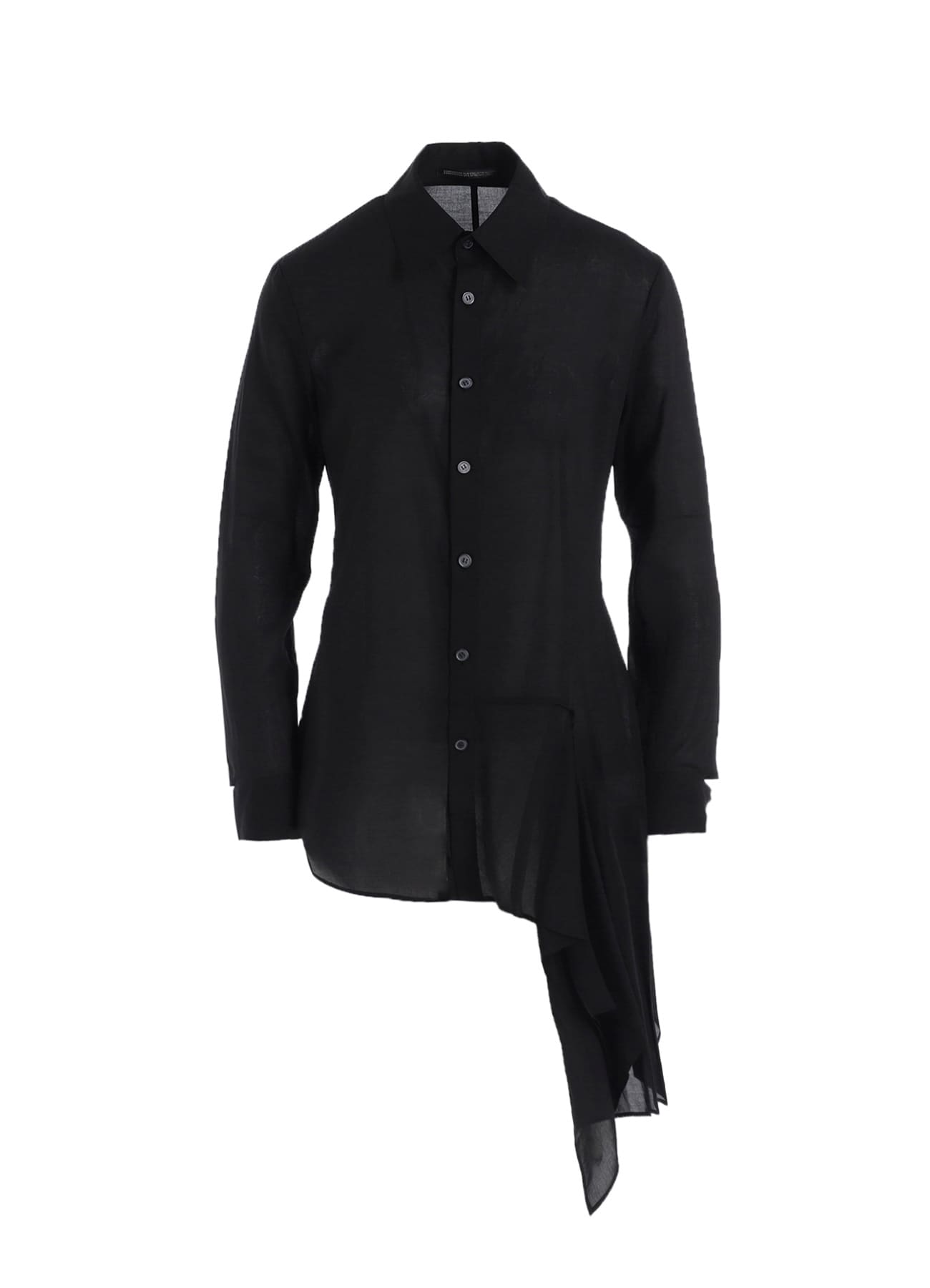 CELLULOSE LAWN L DRAPED BLOUSE
