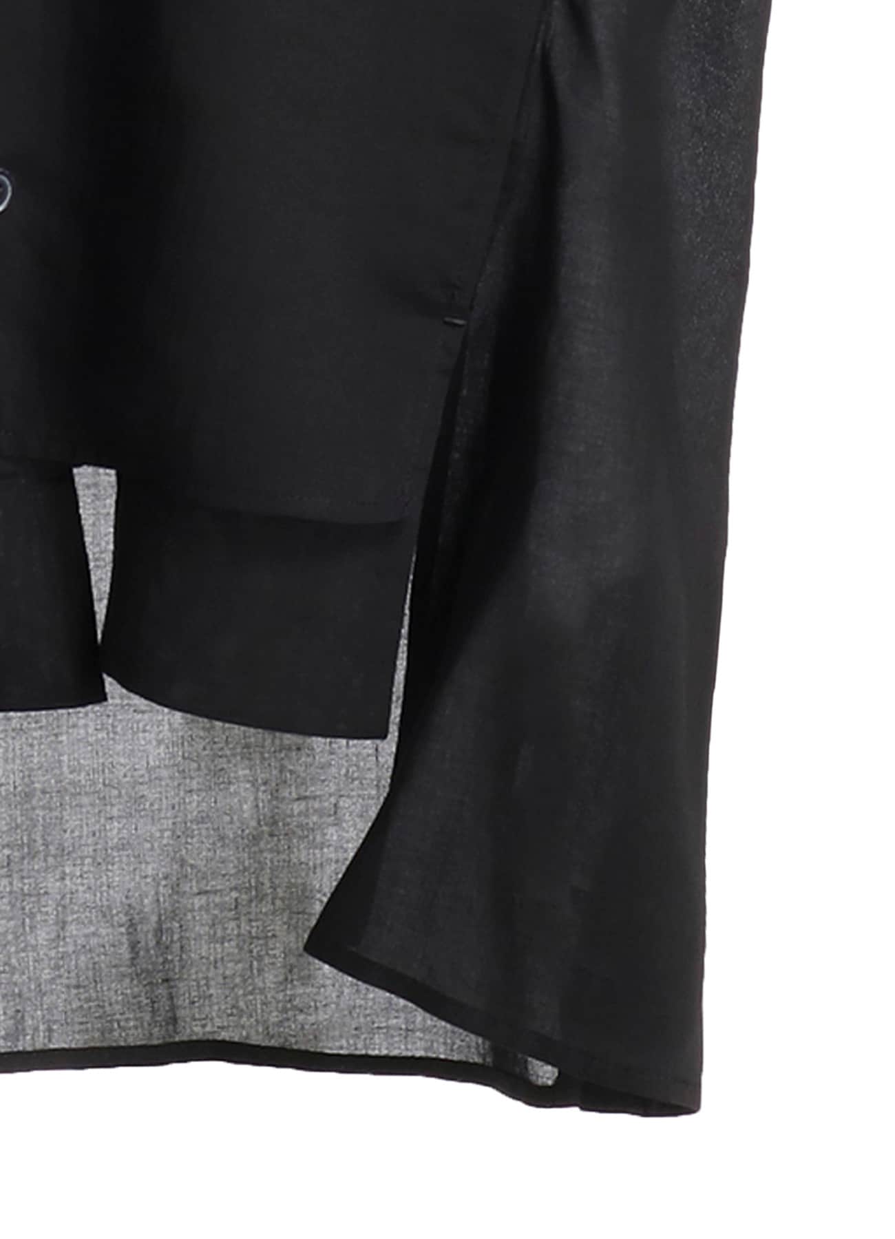 CELLULOSE LAWN PANELED SHORT BLOUSE