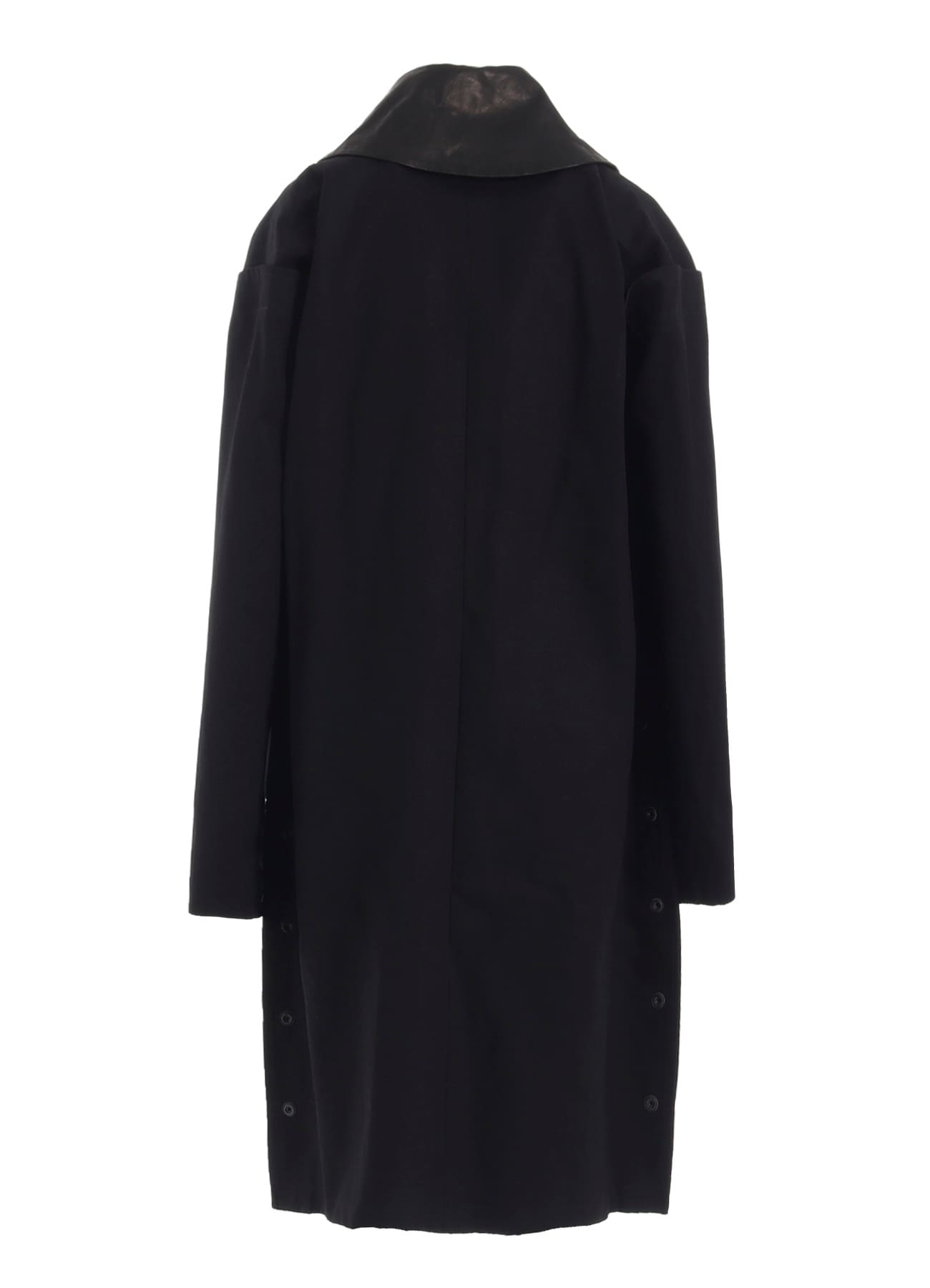 10OZ UNEVEN YARN DENIM A SNAP BUTTON BIG COAT