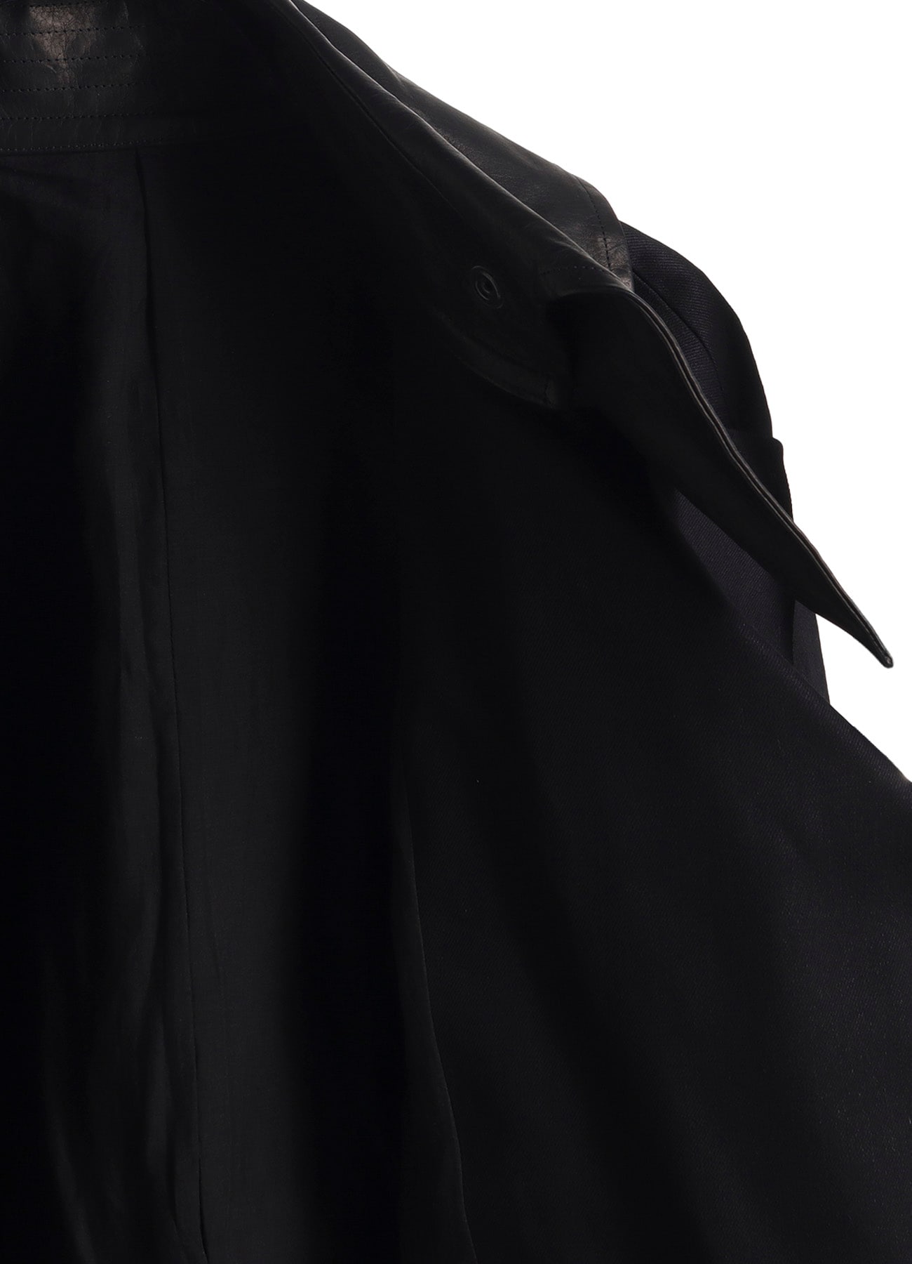 10OZ UNEVEN YARN DENIM A SNAP BUTTON BIG COAT