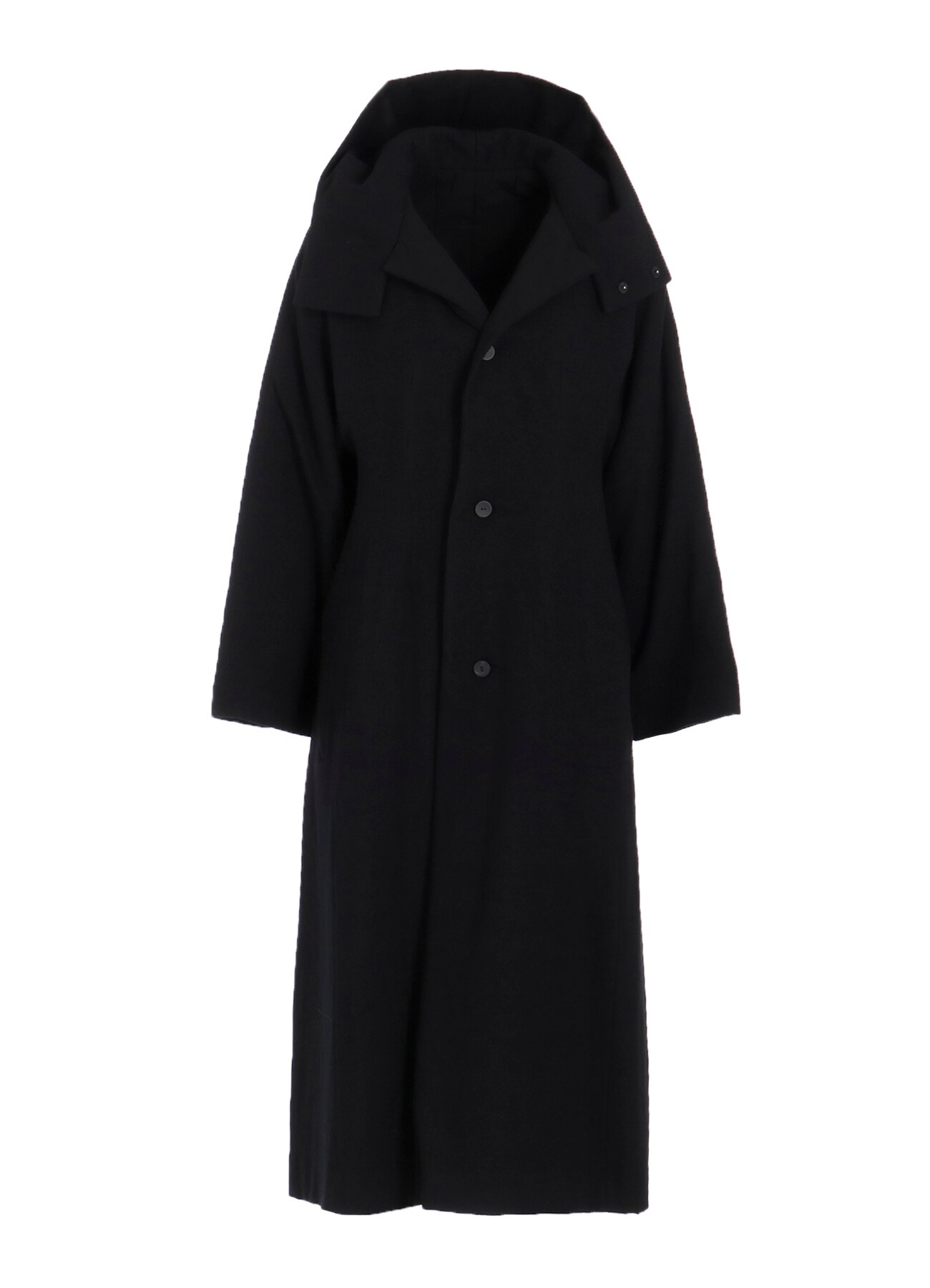 WOOL VIYELLA REVERSIBLE HOODED COAT