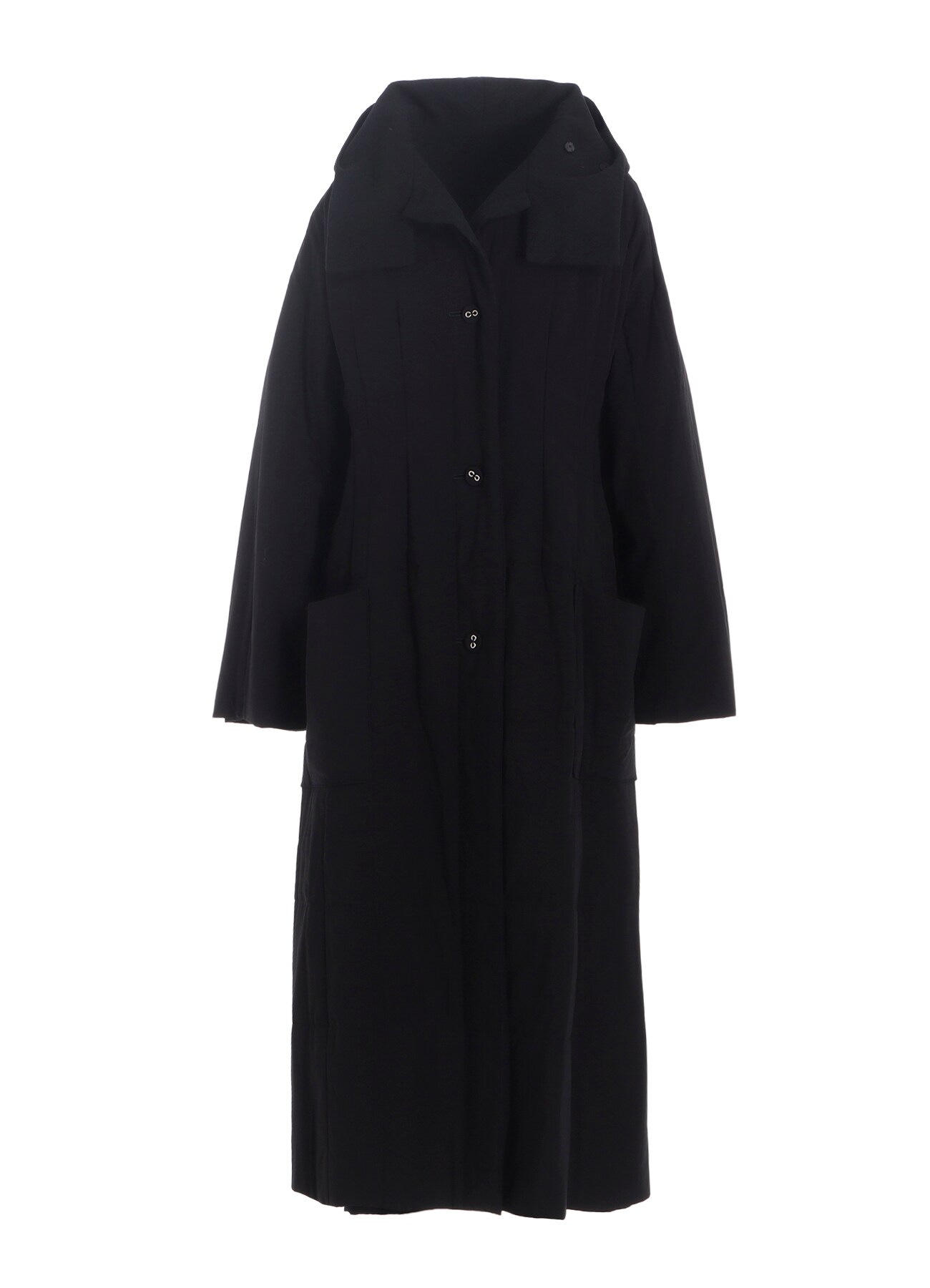 WOOL VIYELLA REVERSIBLE HOODED COAT