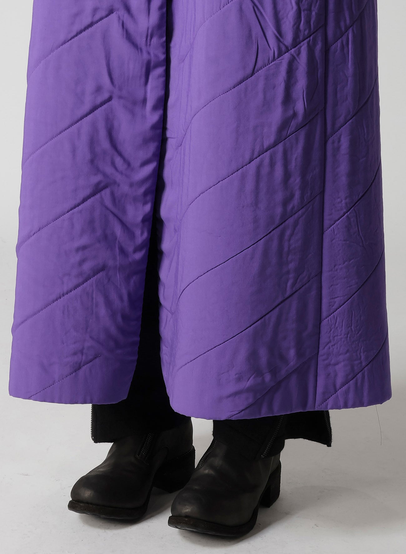 OVERDYE WOOL VIERA REVERSIBLE STAND COLLAR COAT