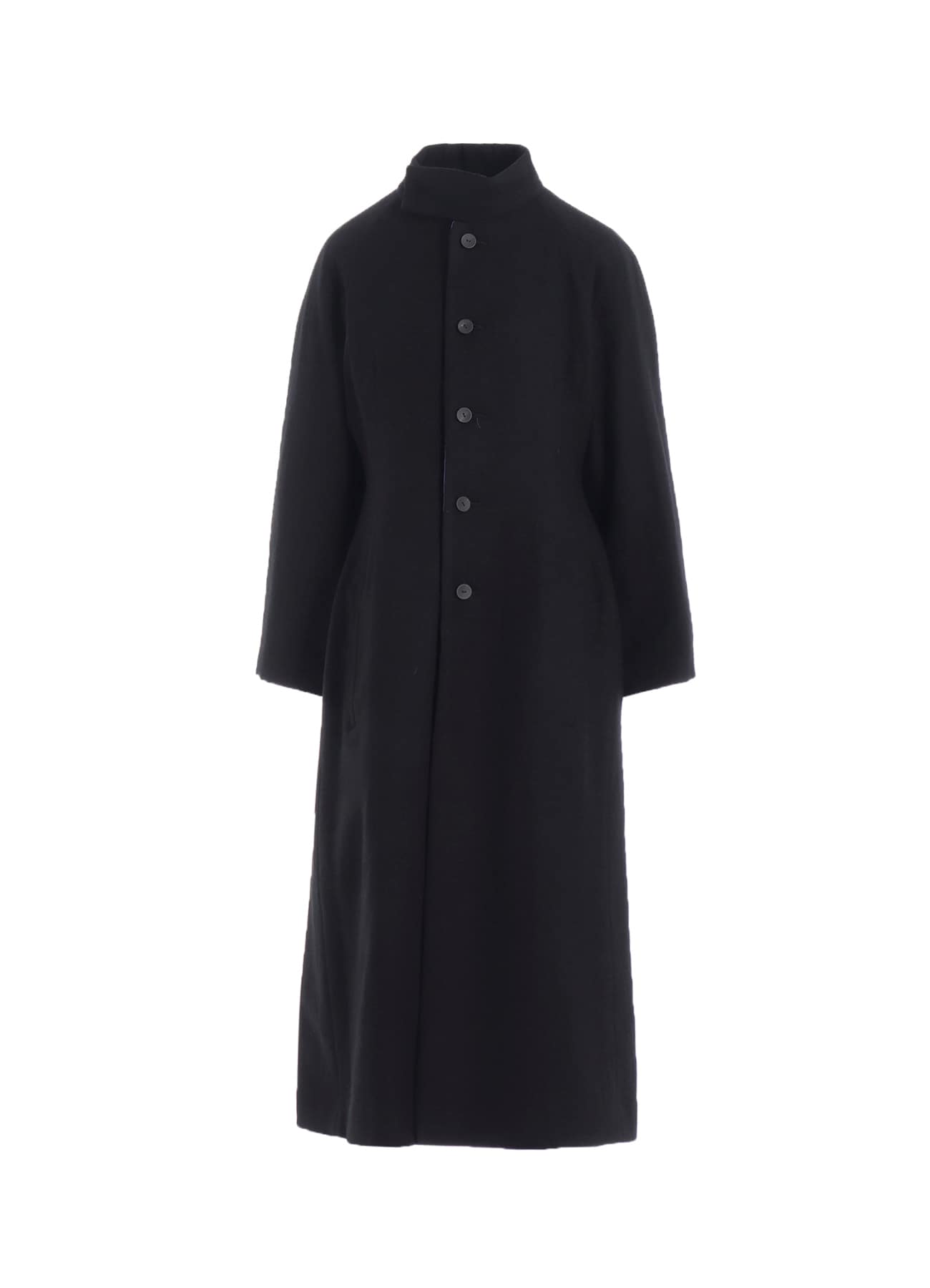 OVERDYE WOOL VIERA REVERSIBLE STAND COLLAR COAT