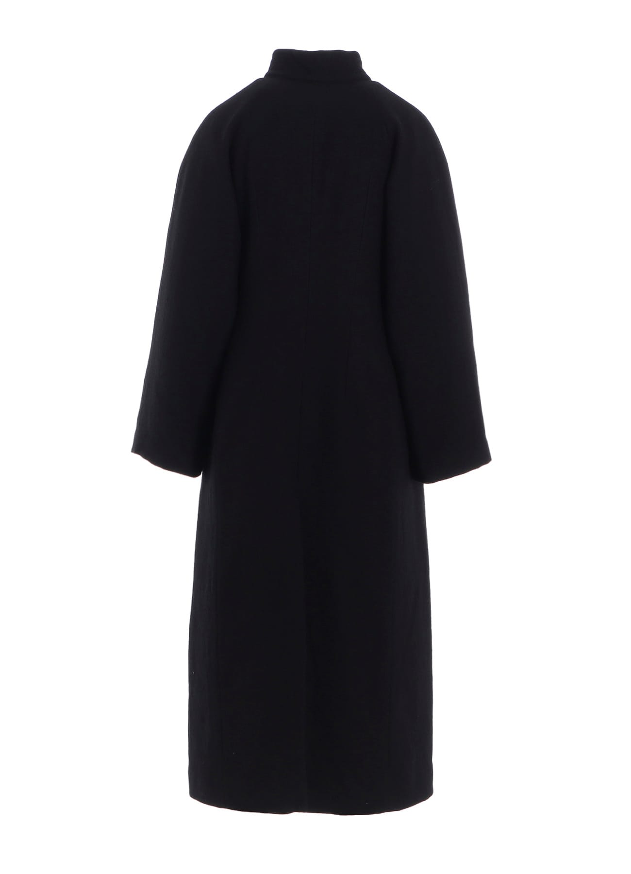 WOOL VIYELLA REVERSIBLE STAND COLLAR COAT