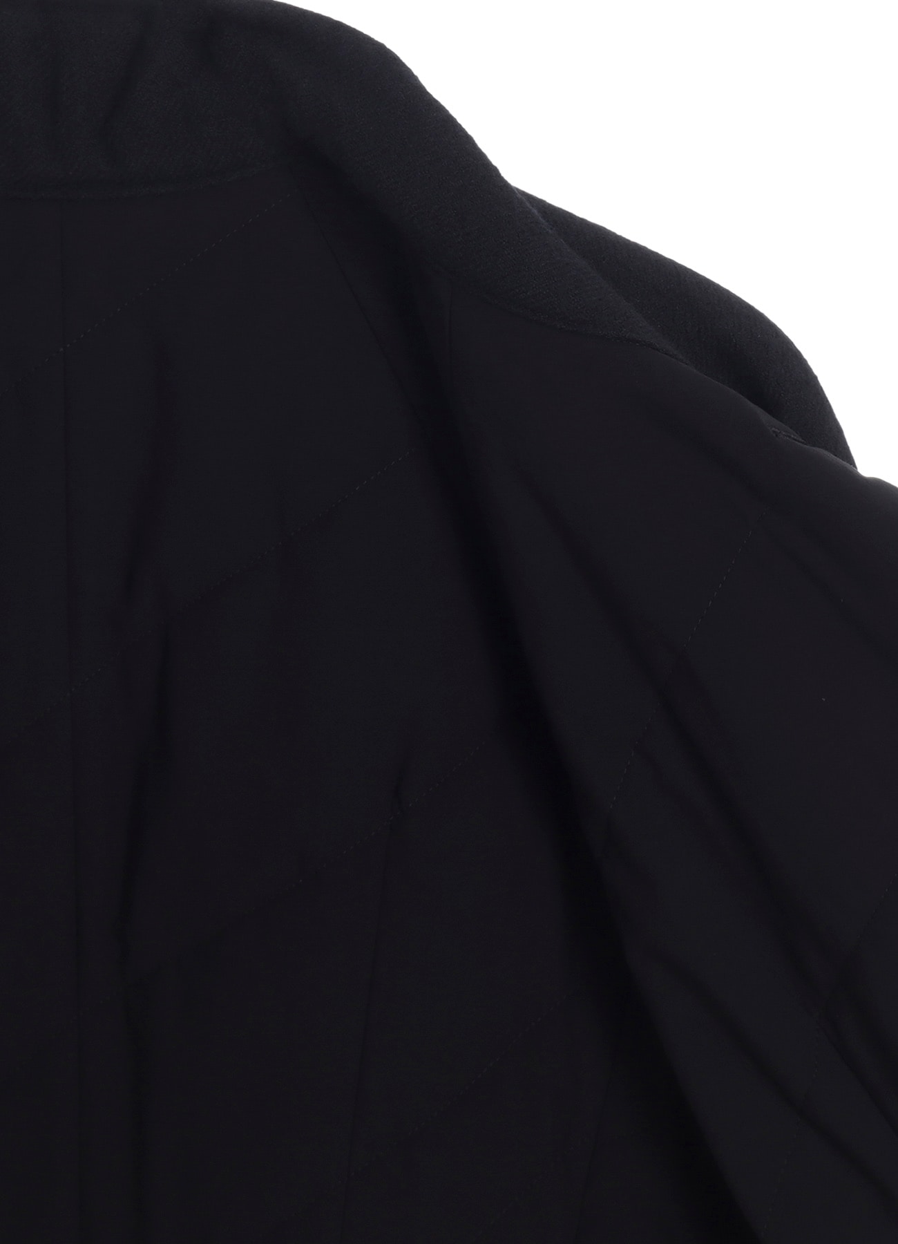 WOOL VIYELLA REVERSIBLE STAND COLLAR COAT