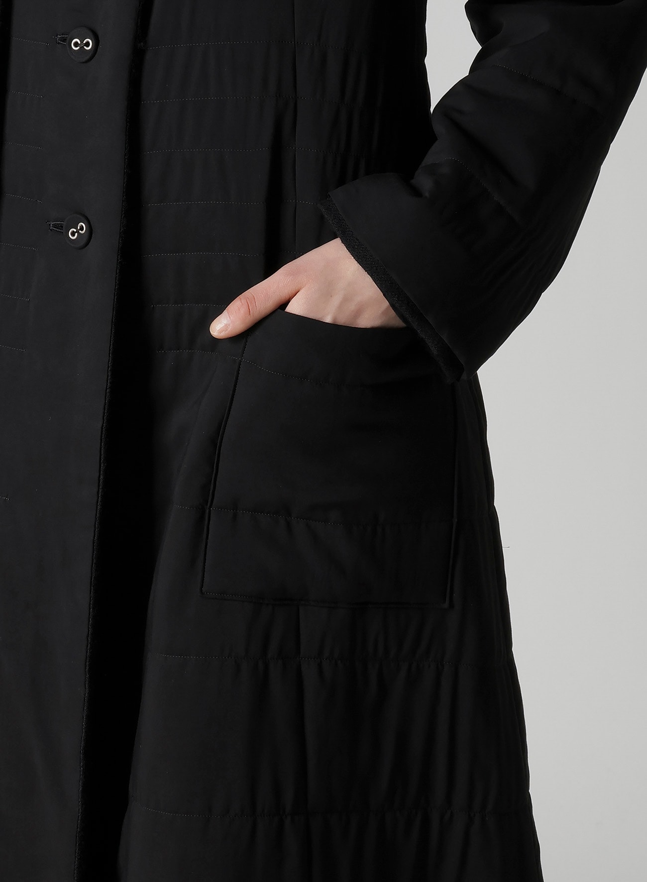 WOOL VIYELLA REVERSIBLE STOLE D COAT