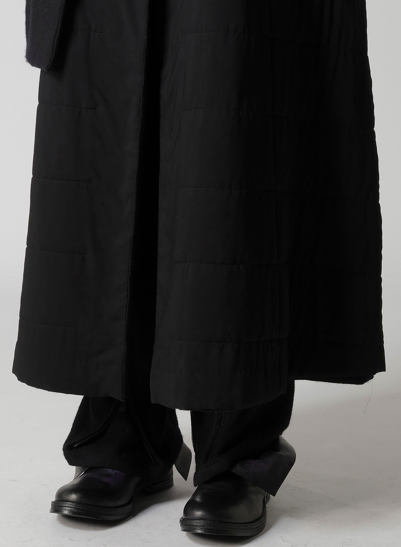 WOOL VIYELLA REVERSIBLE STOLE D COAT