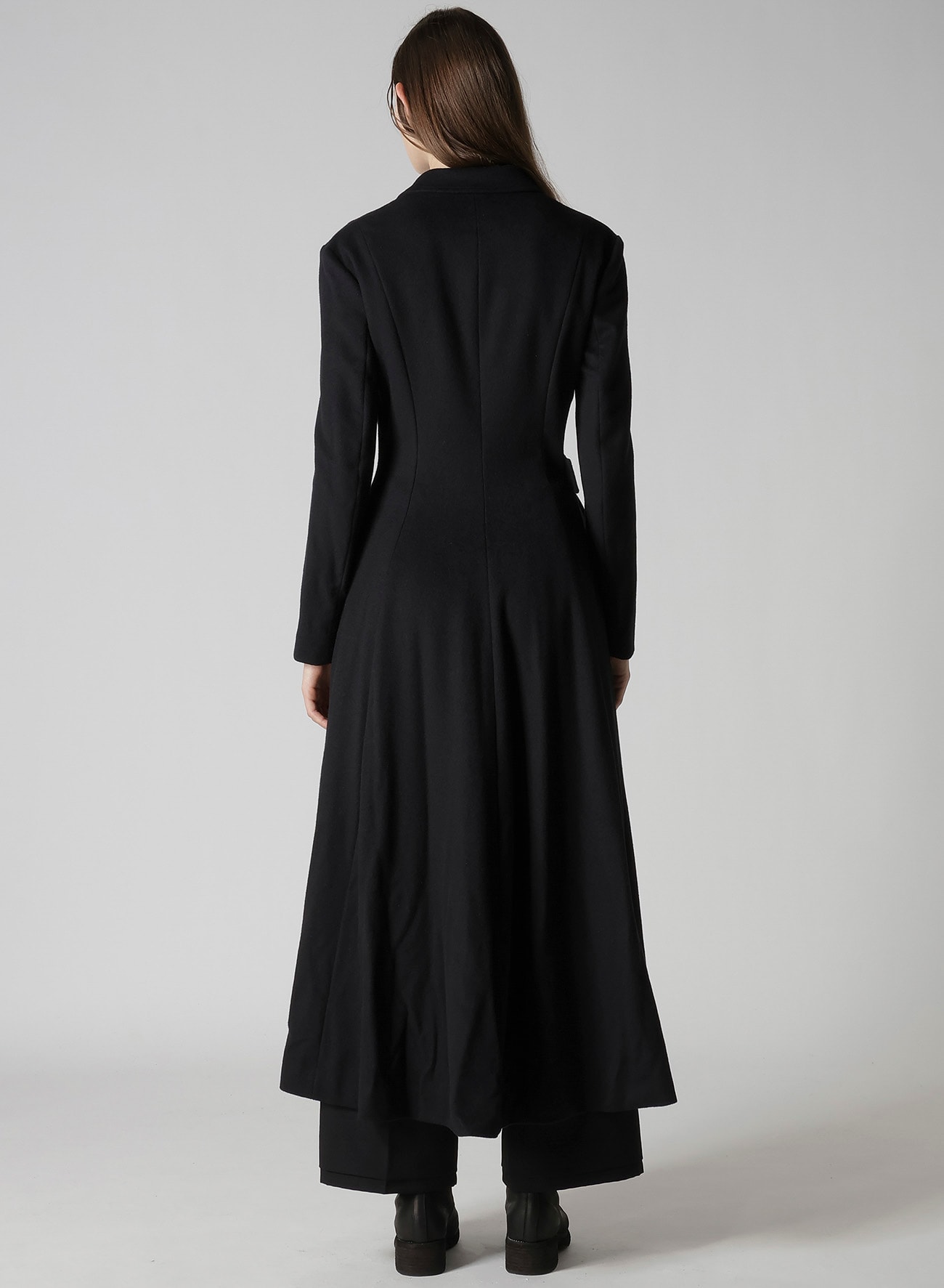 W/Ca BEAVER CLOTH WAIST BELT D COAT