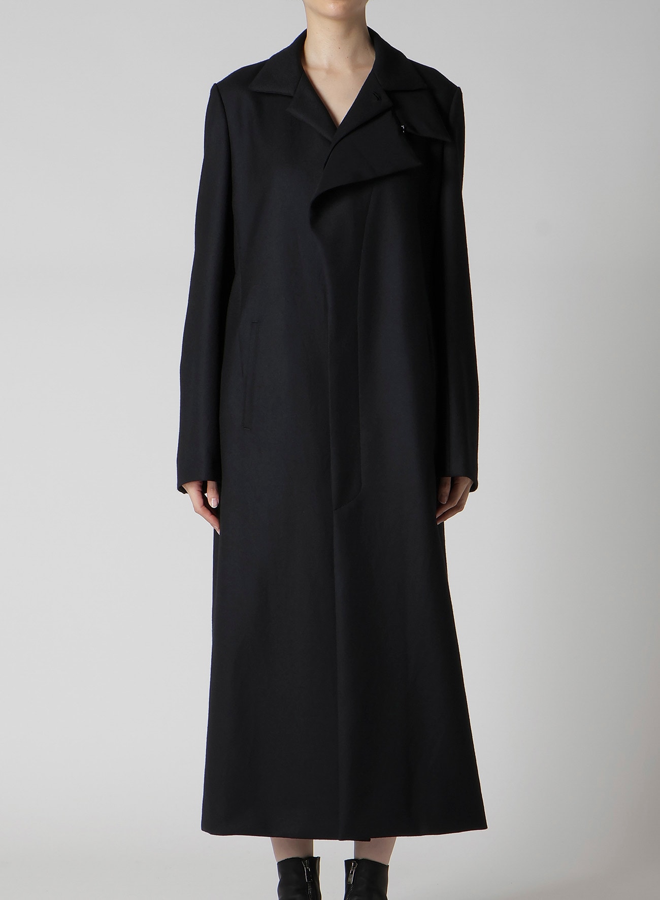 W/SAXONY  R DOUBLE LAYERED LONG COAT