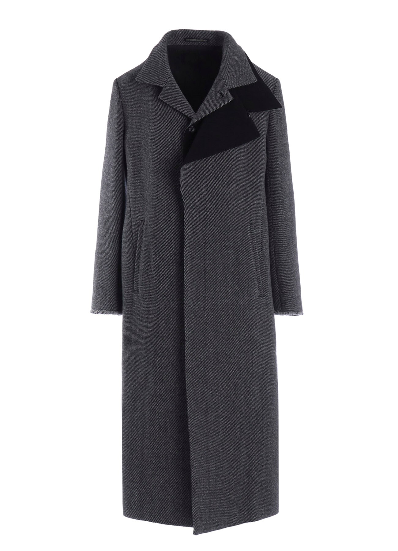 TWEED CLOTH R DOUBLE LAYERED LONG COAT