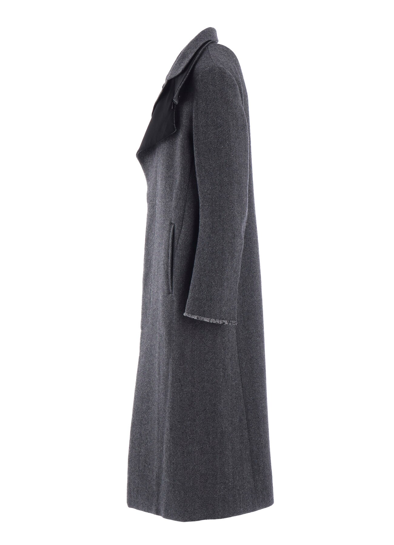 TWEED CLOTH R DOUBLE LAYERED LONG COAT