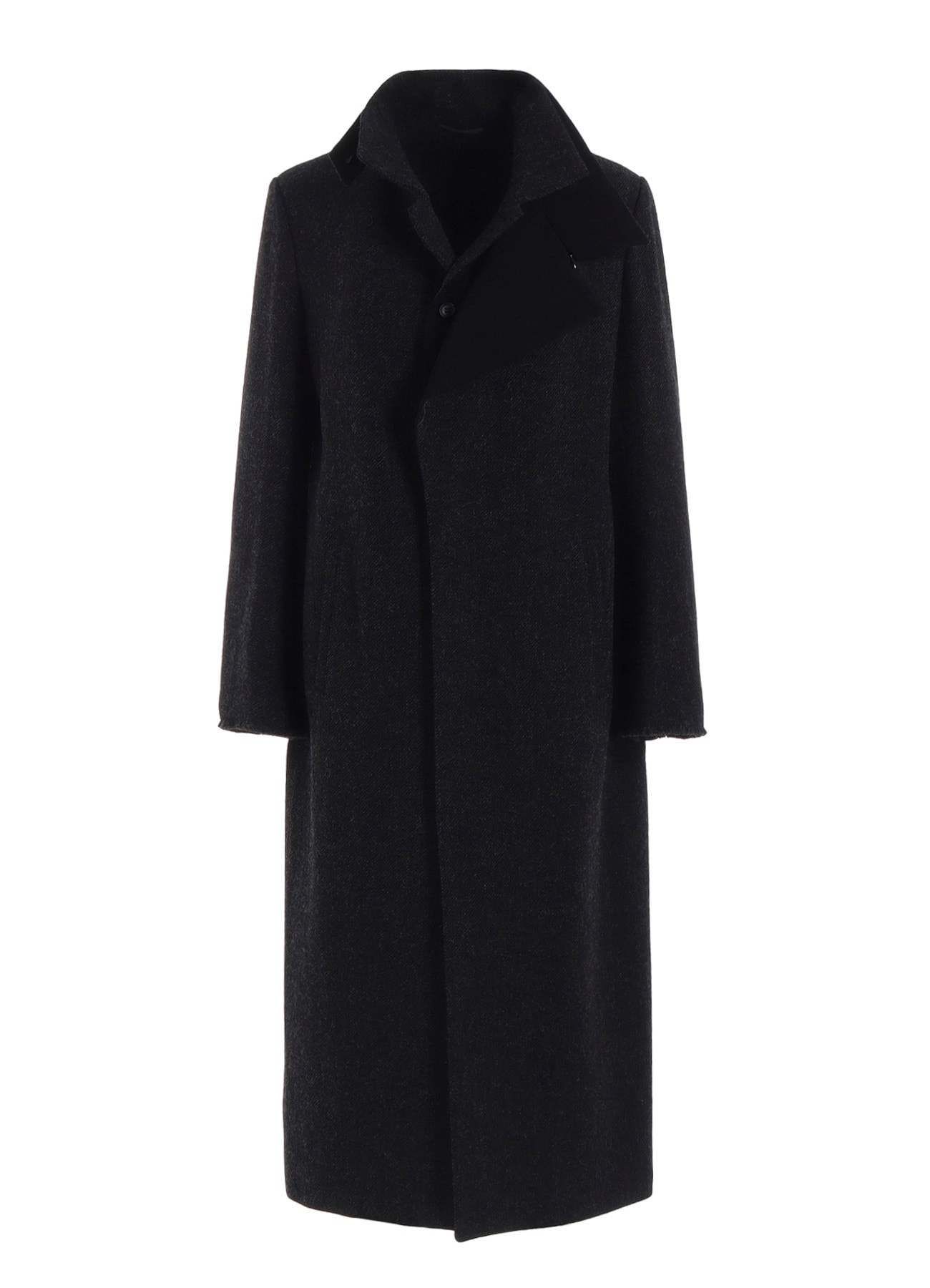 TWEED CLOTH R DOUBLE LAYERED LONG COAT