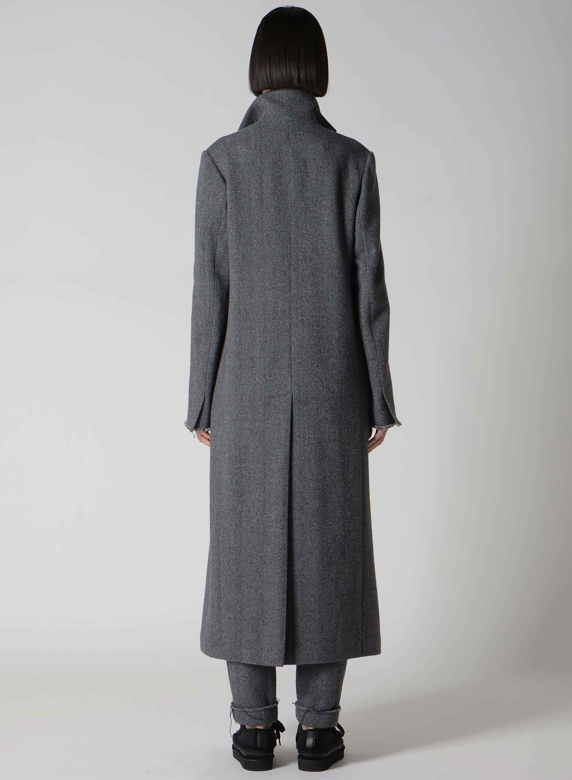 TWEED CLOTH R DOUBLE LAYERED LONG COAT