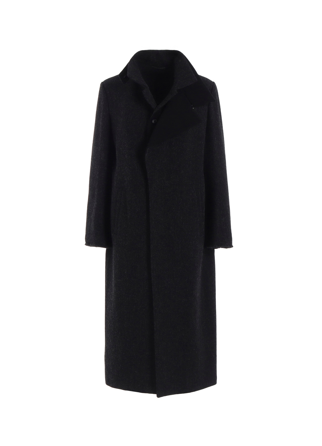 TWEED CLOTH R DOUBLE LAYERED LONG COAT
