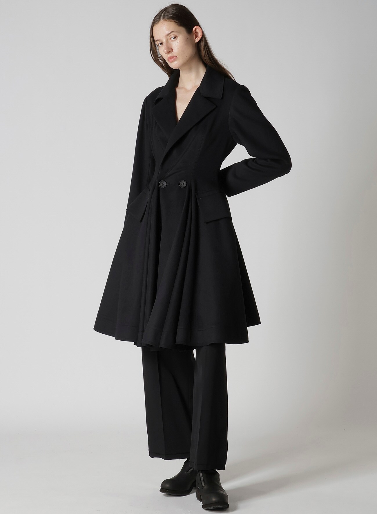 ヨウジヤマモト YohjiYamamoto カシミヤ ラム コート ビンテージ ヨウジヤマモト YohjiYamamoto カシミヤ ラム コート ビンテージ