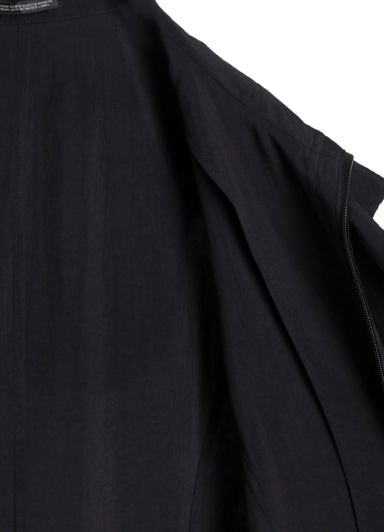 Ny/Si TAFFETA HOODED ZIP COAT